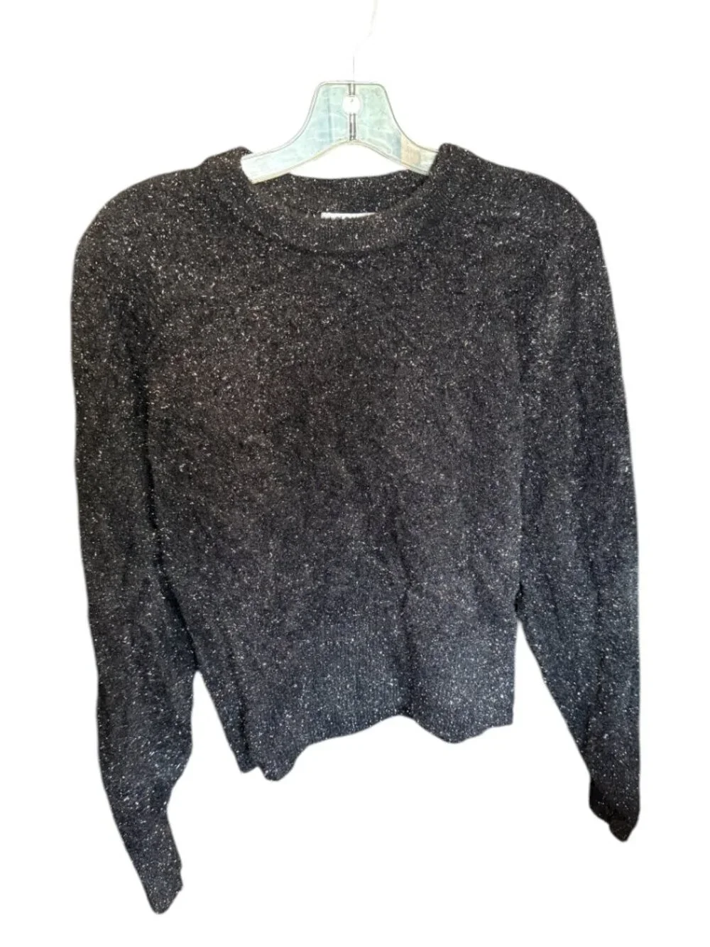 Old Navy Black Glitter Stretchy Sweater Girl's Size Medium